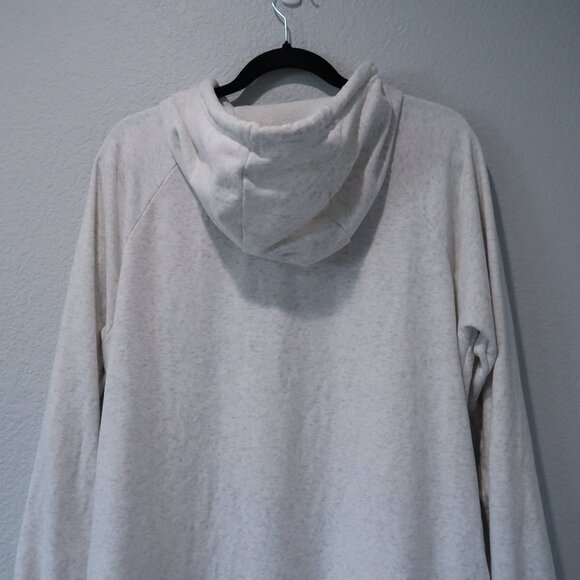 Nike Dress Womens Oversized Midi Hoodie Tunic Metallic Gold Gray White Top S - Picture 7 of 17